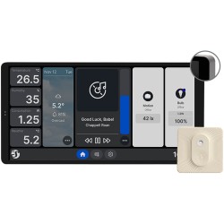 Shelly · Flush-mounted · “Wall Display X2 Silver + Blu H&T Ivory” · Android · WLAN · Silver - 246422 - 1