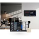 Shelly · Flush-mounted · “Wall Display X2 Silver + Blu H&T Ivory” · Android · WLAN · Silver - 246422 - 2