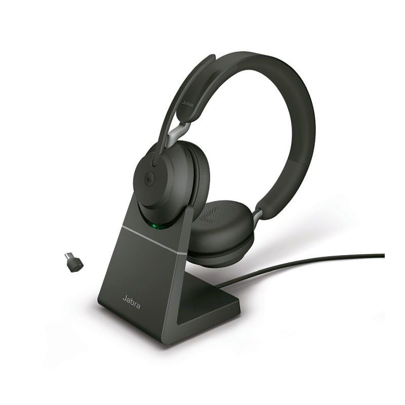 Jabra Evolve2 65 Link380c MS Stereo Stand Black - 184239 - 3