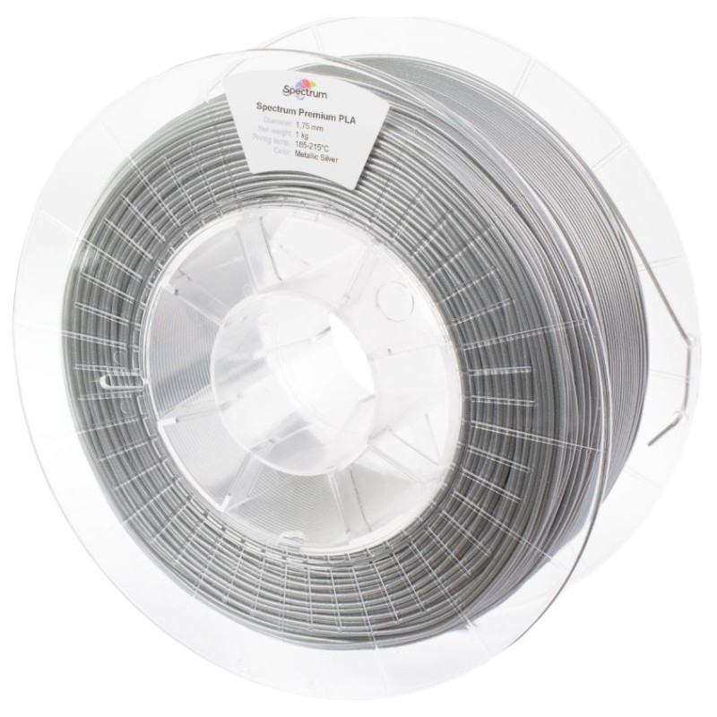Spectrum 3D Filament / PLA Glitter / 1.75mm / Silver Metallic / Silver Glitter / 0.5kg - 167494 - 1