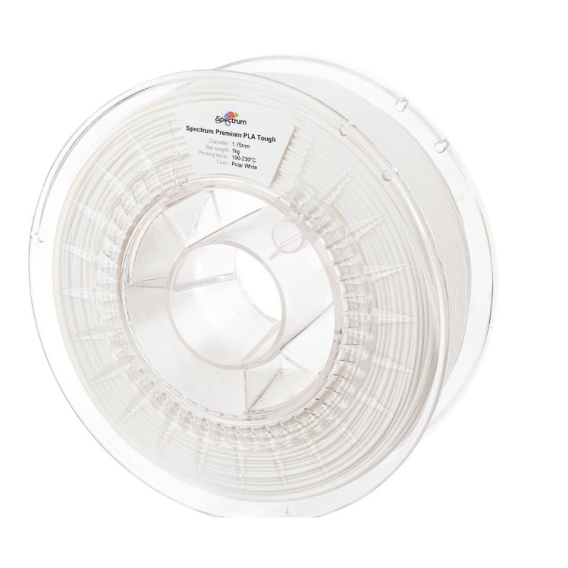Spectrum 3D Filament / PLA Tough / 1.75mm / Polar White / White / 1kg - 167505 - 2