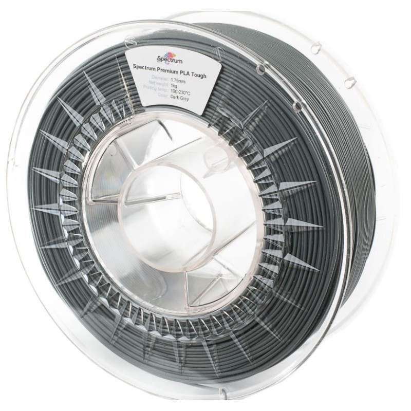 Spectrum 3D Filament / PLA Tough / 1,75mm / Dark Grey / Dunkelgrau / 1kg - 167507 - 2