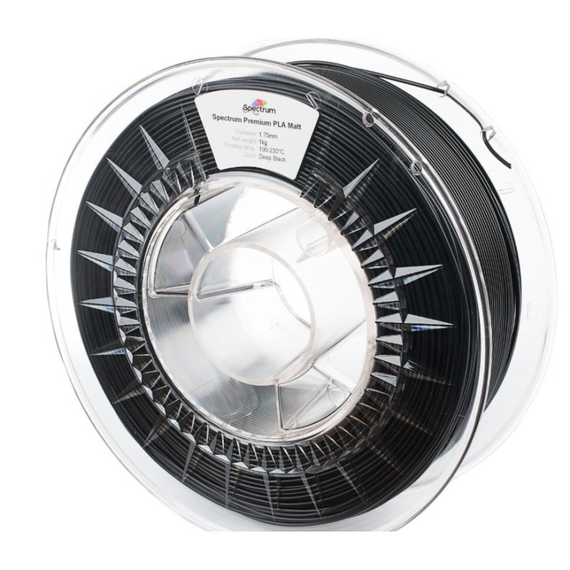 Spectrum 3D Filament / PLA Matt / 1.75mm / Deep Black / Black / 1kg - 167510 - 2