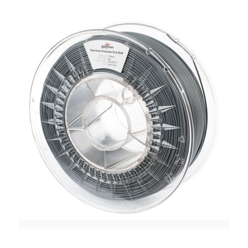 Spectrum 3D Filament / PLA Matt / 1.75mm / Dark Gray / Gray / 1kg - 167512 - 2