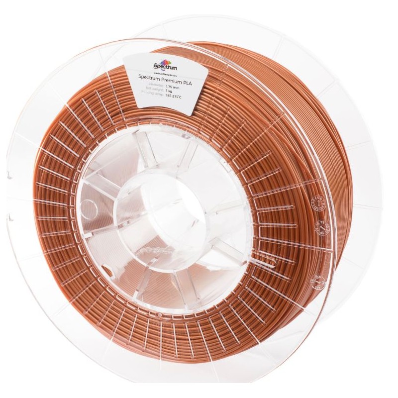 Spectrum 3D Filament / PLA Premium / 1.75mm / Rust Copper / Rose Copper / 1kg - 167529 - 2