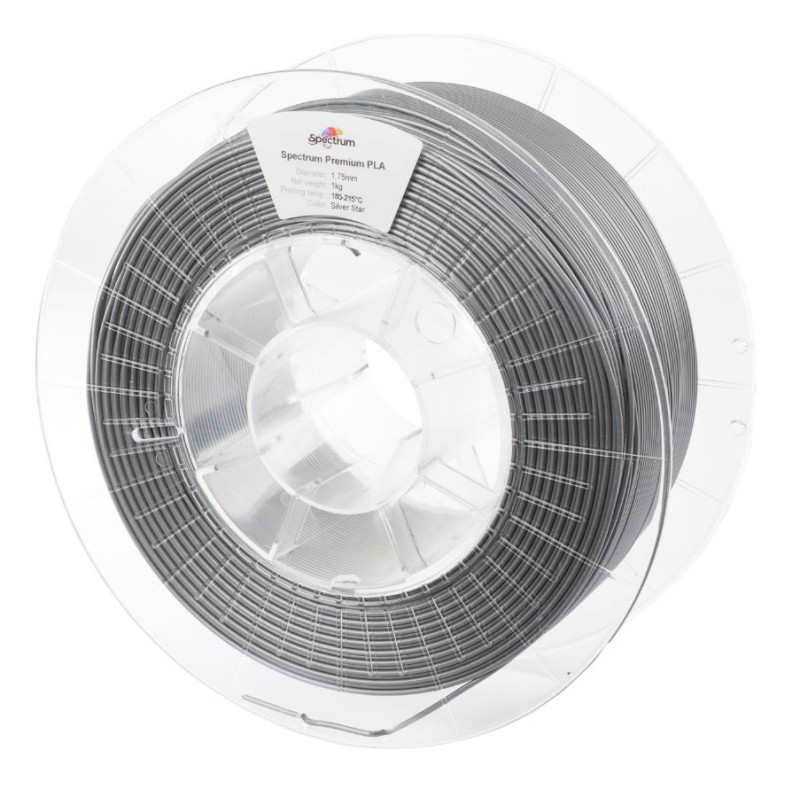 Spectrum 3D Filament / PLA Premium / 1.75mm / Silver Star / Silver / 1kg - 167531 - 2