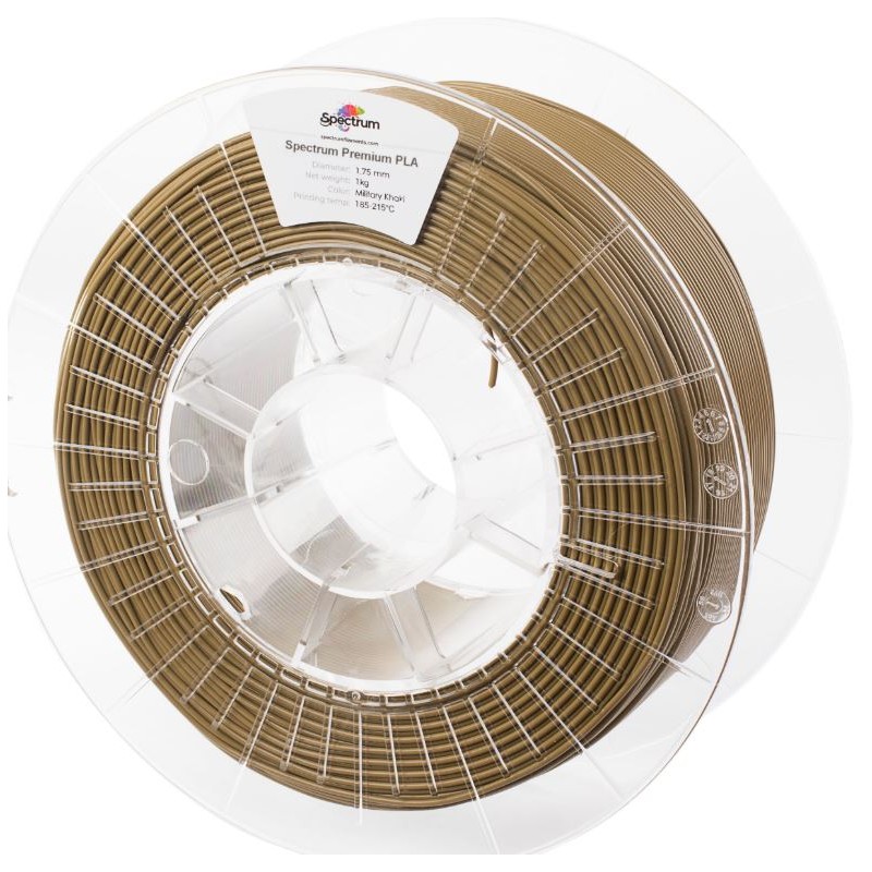 Spectrum 3D Filament / PLA Premium / 1,75mm / Military Khaki / Braun / 1kg - 167541 - 2