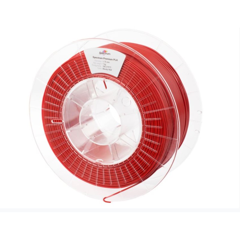 Spectrum 3D Filament / PLA Premium / 1,75mm / Bloody Red / Rot / 1kg - 167544 - 2