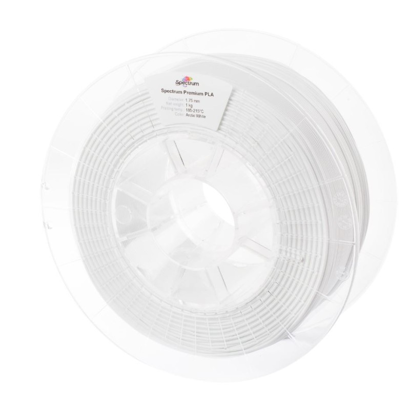 Spectrum 3D Filament / PLA Premium / 1.75mm / Arctic White / White / 1kg - 167545 - 2