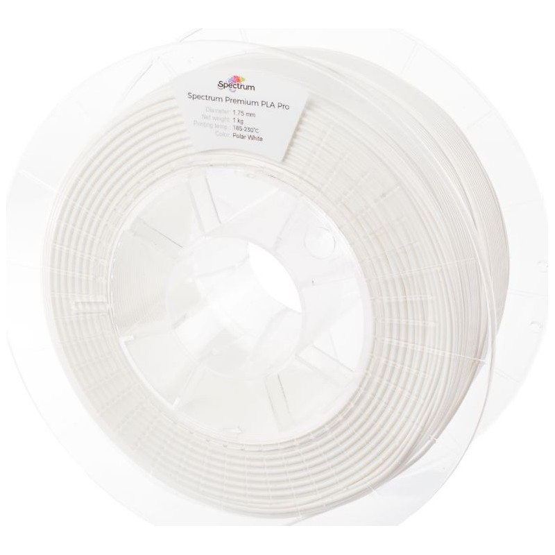 Spectrum 3D Filament / PLA Pro / 1,75mm / Polar White / Weiß / 1kg - 167555 - 2