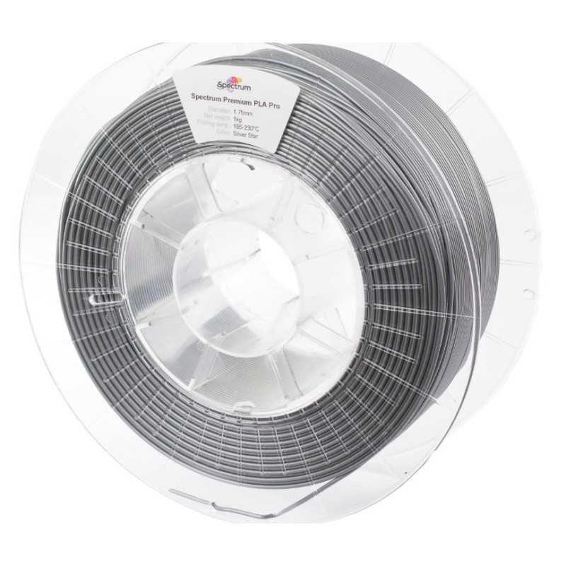 Spectrum 3D Filament / PLA Pro / 1,75mm / Silver Star / Silber / 1kg - 167558 - 2