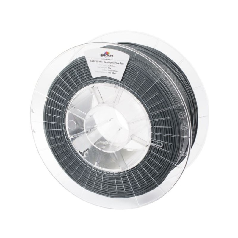Spectrum 3D Filament / PLA Pro / 1,75mm / Dark Grey / Dunkelgrau / 1kg - 167562 - 2