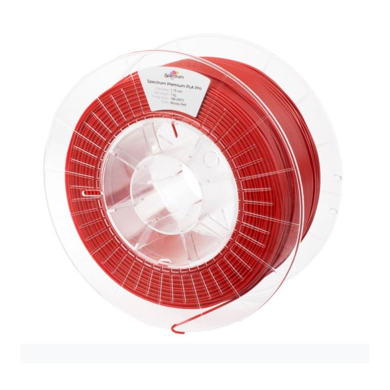 Spectrum 3D Filament / PLA Pro / 1,75mm / Bloody Red / Rot / 1kg - 167565 - 2