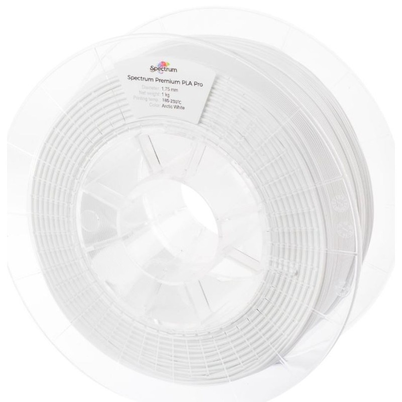 Spectrum 3D Filament / PLA Pro / 1,75mm / Arctic White / Weiß / 1kg - 167567 - 2