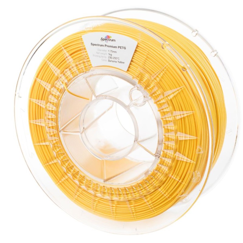 Spectrum 3D Filament / PET-G Premium / 1,75mm / Bahama Yellow / Gelb / 1kg - 167584 - 2