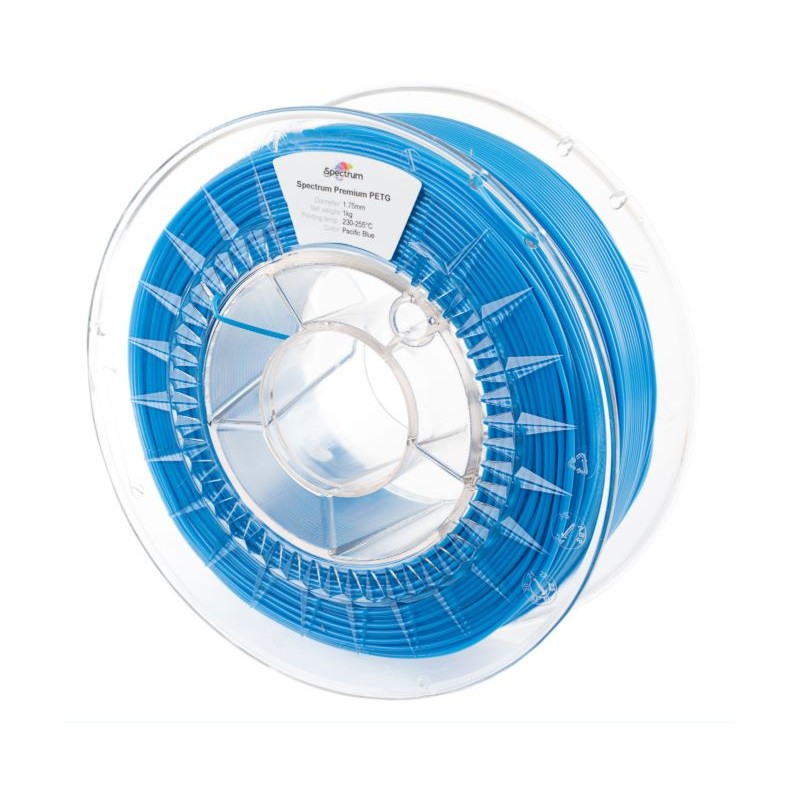Spectrum 3D Filament / PET-G Premium / 1,75mm / Pacific Blue / Blau / 1kg - 167585 - 2