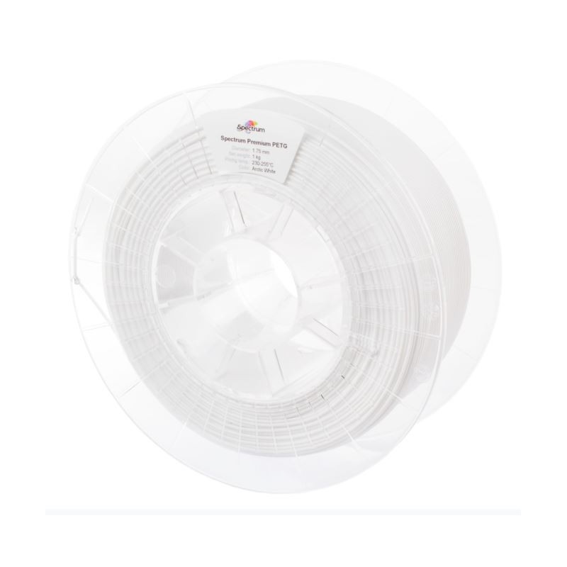 Spectrum 3D Filament / PET-G Premium / 1,75mm / Arctic White / Weiß / 1kg - 167587 - 2