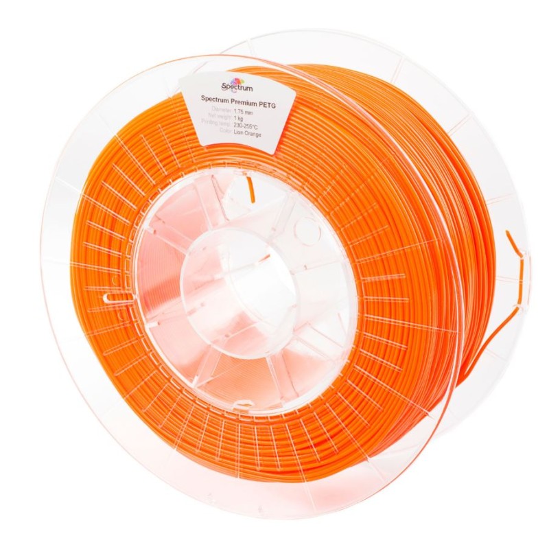 Spectrum 3D Filament / PET-G Premium / 1,75mm / Lion Orange / Orange / 1kg - 167588 - 2