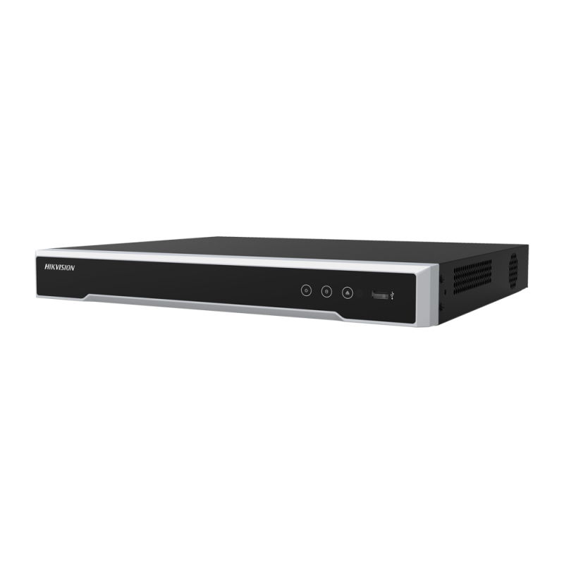 Hikvision - Pro Reihe - NVR-Rekorder 16 CH IP PoE 150 W - Maximale Auflösung 8Mpx@1ch - Bandbreite 160 Mbps | Unterstützt 2 Fest