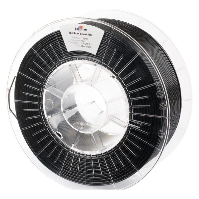 Spectrum 3D Filament / ABS Smart / 1,75mm / Deep Black / Schwarz / 1kg - 167610 - 2