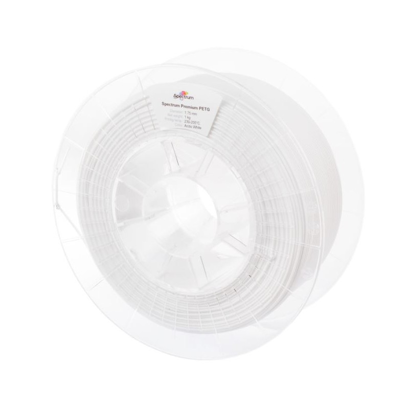 Spectrum 3D Filament / PETG / 1,75mm / Arctic White / Weiß / 2kg - 167629 - 2