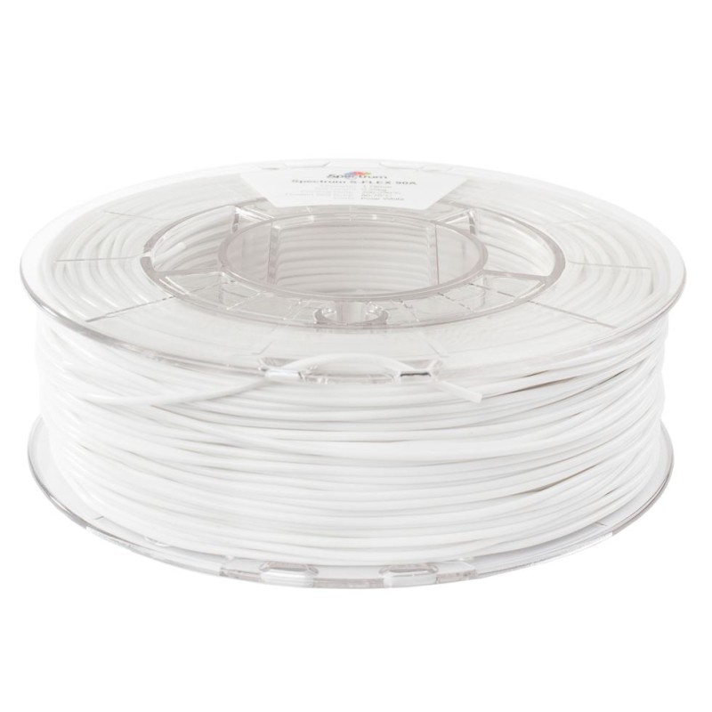 Spectrum 3D Filament / TPU S-Flex 90A / 1,75mm / Polar White / Weiß / 0,25kg - 167630 - 1