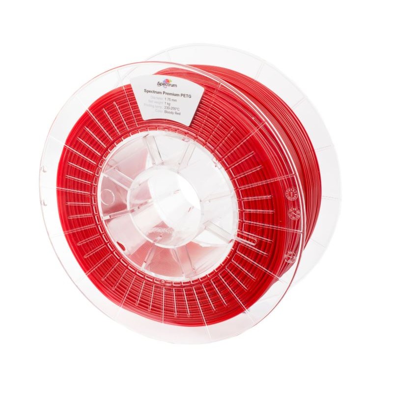 Spectrum 3D Filament / ASA 275 / 1.75mm / Bloody Red / Red / 1kg - 181639 - 2