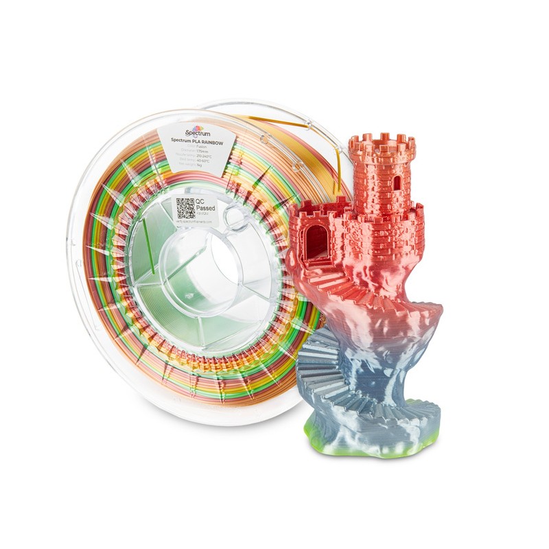 Spectrum Filament · PLA SILK Rainbow · FUSION · 1.75mm · 1kg - 240392 - 1