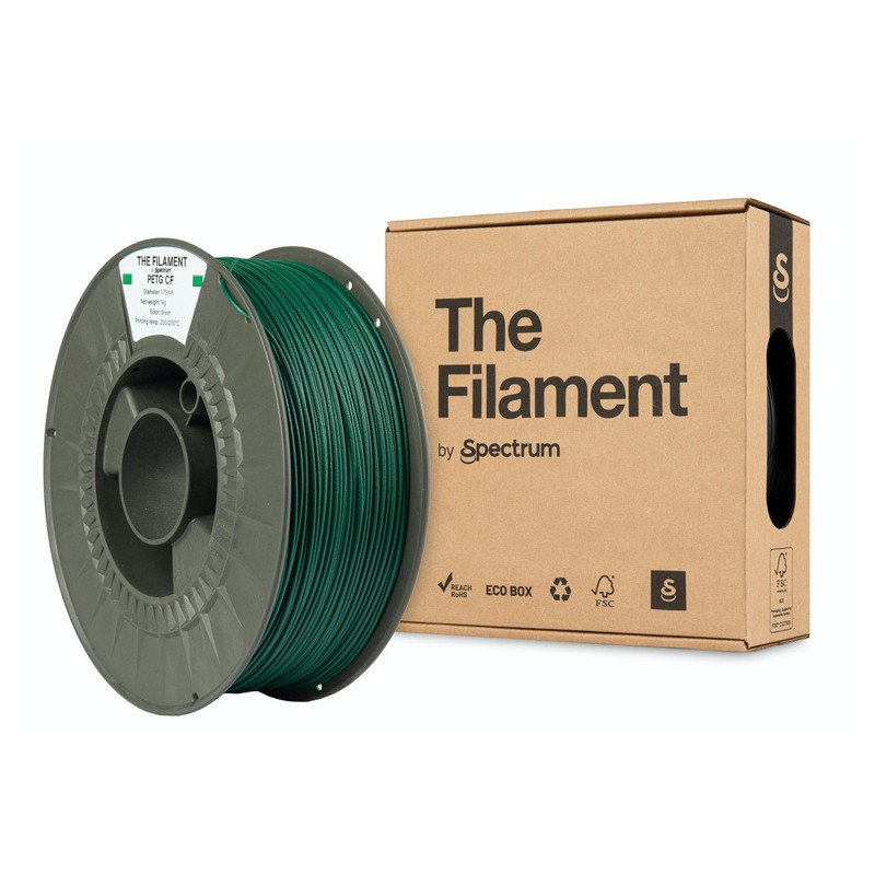 The Filament · PETG CF · GREEN · 1.75mm · 1kg - 240396 - 1