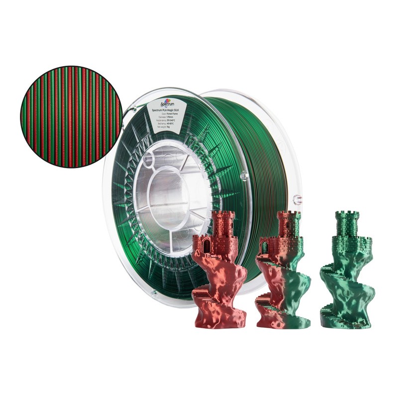 Filament Spectrum · PLA Magic SILK · FOREST FLAME · 1.75mm · 1kg - 240410 - 1