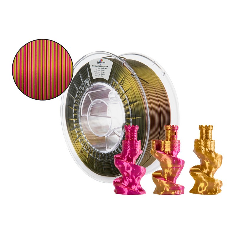 Filament Spectrum · PLA Magic SILK · GOLDEN BERRY · 1.75mm · 1kg - 240411 - 1