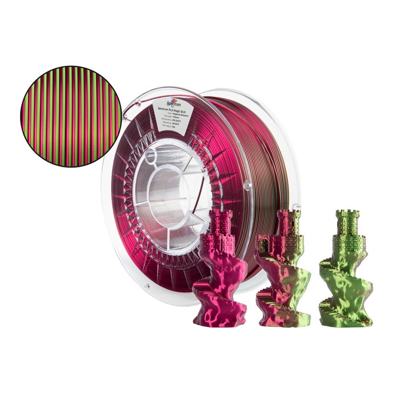 Filament Spectrum · PLA Magic SILK · MAGENTA BLOSSOM · 1.75mm · 1kg - 240413 - 2