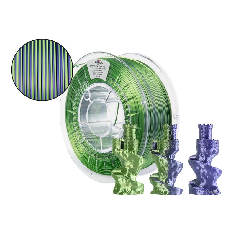 Filament Spectrum · PLA Magic SILK · VIVID LAVENDER · 1.75mm · 1kg - 240421 - 1