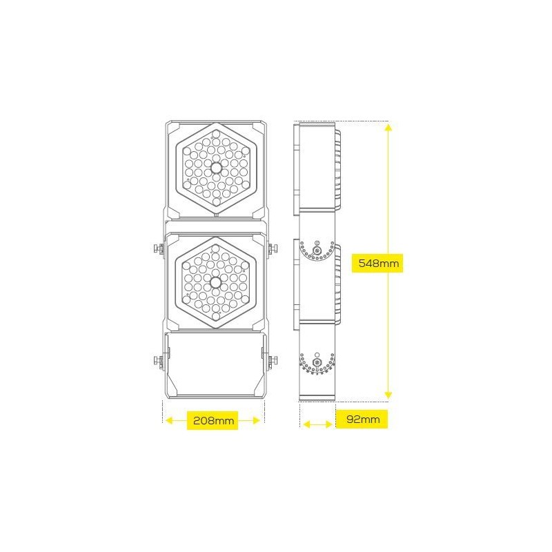 Synergy 21 LED Objekt/Stadion HC Strahler 200W IP67 cw 10°/4000K - 237434 - 2