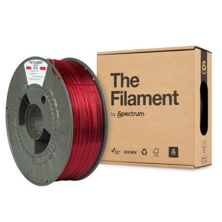 The Filament · PETG · TRANSPARENT RED · 1.75mm · 1kg - 240464 - 1