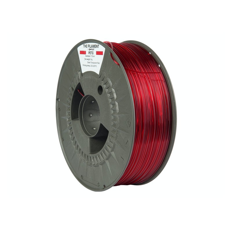 The Filament · PETG · TRANSPARENT RED · 1.75mm · 1kg - 240464 - 2