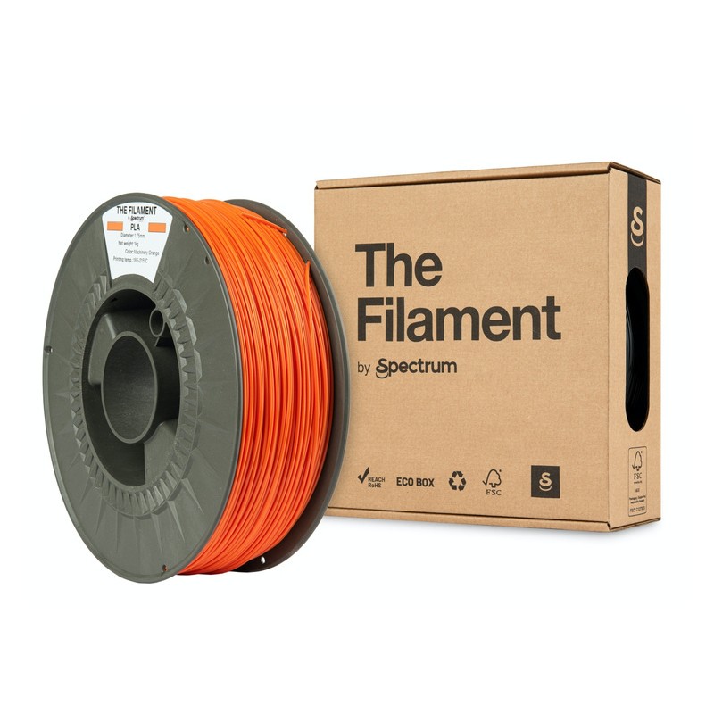 The Filament PLA MACHINERY ORANGE 1.75mm 1kg - 240469 - 1