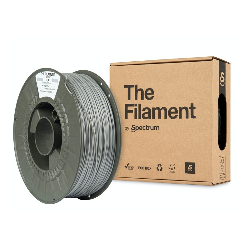 The Filament · PLA · SILVER ALUMINIUM · 1.75mm · 1kg - 240473 - 1