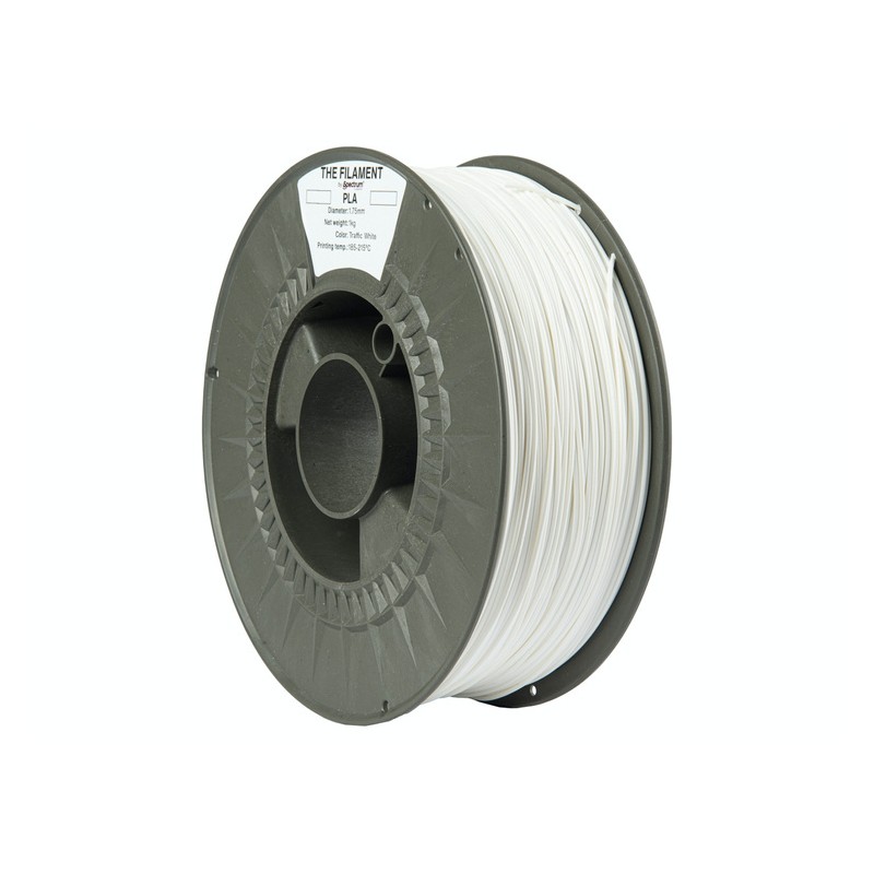 The Filament PLA TRAFFIC WHITE 1.75mm 1kg - 240478 - 2