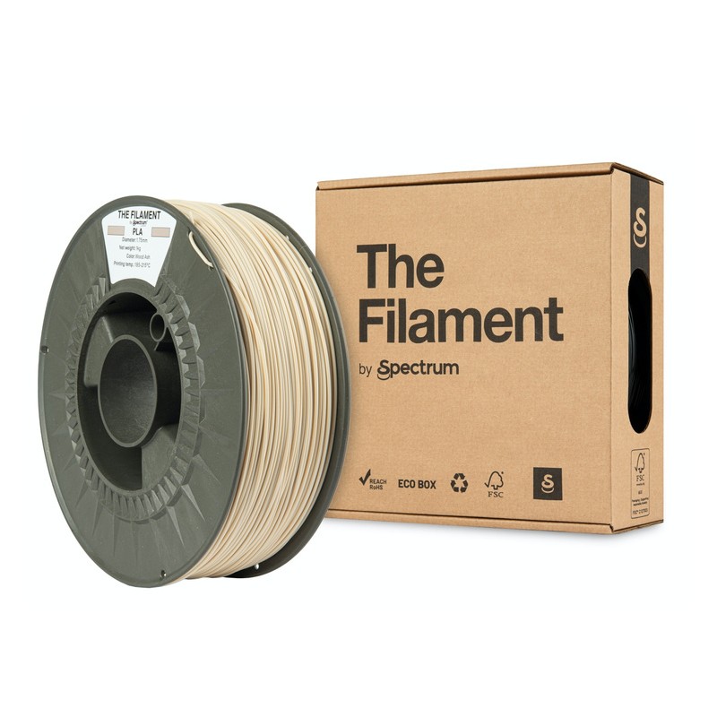 The Filament PLA WOOD ASH 1.75mm 1kg - 240479 - 1