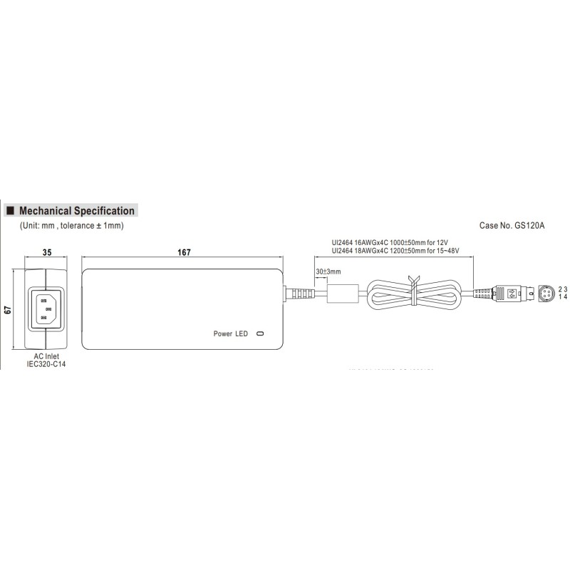 Mean Well Netzteil - 12V 120W - 246887 - 2