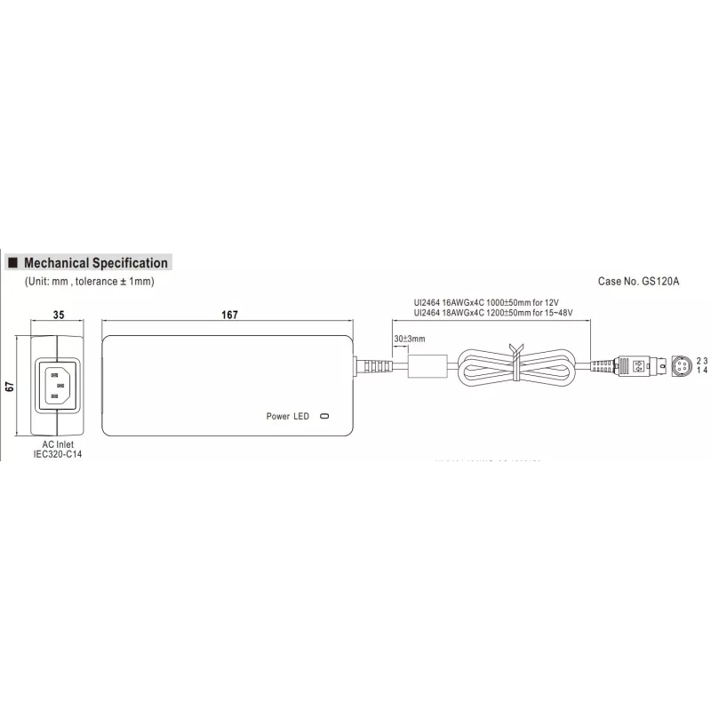Mean Well Netzteil - 12V 120W - 246887 - 2