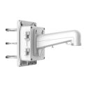 Halterung für Masten - Anschlussdose/Box enthalten - Geeignet für den Außenbereich - Weiße Farbe - Kabelstift DS-1602ZJ-BOX-POLE