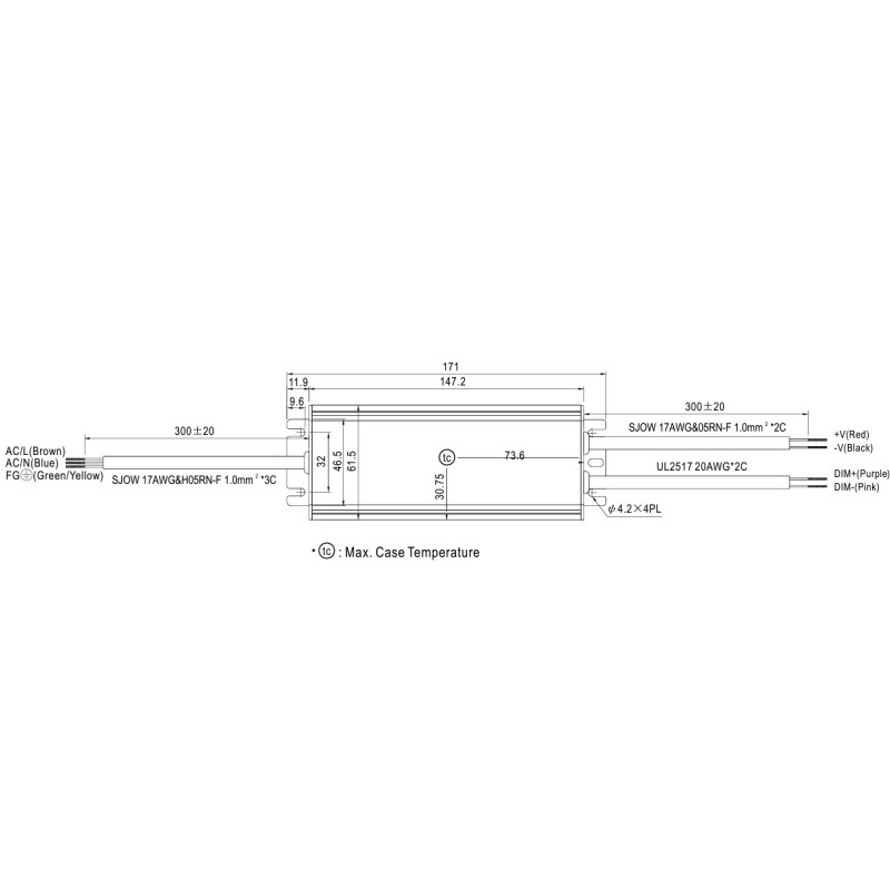 MEANWELL Netzteil - 48V 60W 0-10V dimm IP65 - 246990 - 2