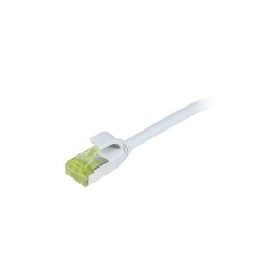 Patchkabel RJ45, CAT6A 500Mhz, 1.5m, grau, S/FTP, slimline rund d4,5mm, TPE/LSZH(Superflex), AWG28, mit CAT7 Rohkabel, Synergy 2