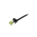 Patchkabel RJ45, CAT6A 500Mhz, 0.5m, schwarz, S/FTP, slimline rund d4,5mm, TPE/LSZH(Superflex), AWG28, mit CAT7 Rohkabel, Synerg