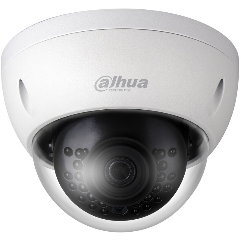 Dahua Entry IP-Dome-Kamera, 4 MP, 2,8 mm, IR 30 m, IK10, IP67, weiss - DH-IPC-HDBW1431EP-0280B-S4 - 1