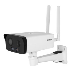 Dahua 4G IP-Bullet-Kamera, 4 MP, 2,8 mm, IR 50 m, IP67, weiss - DH-IPC-HFW3441DGP-AS-4G-NL668EAU-B-0280B - 1