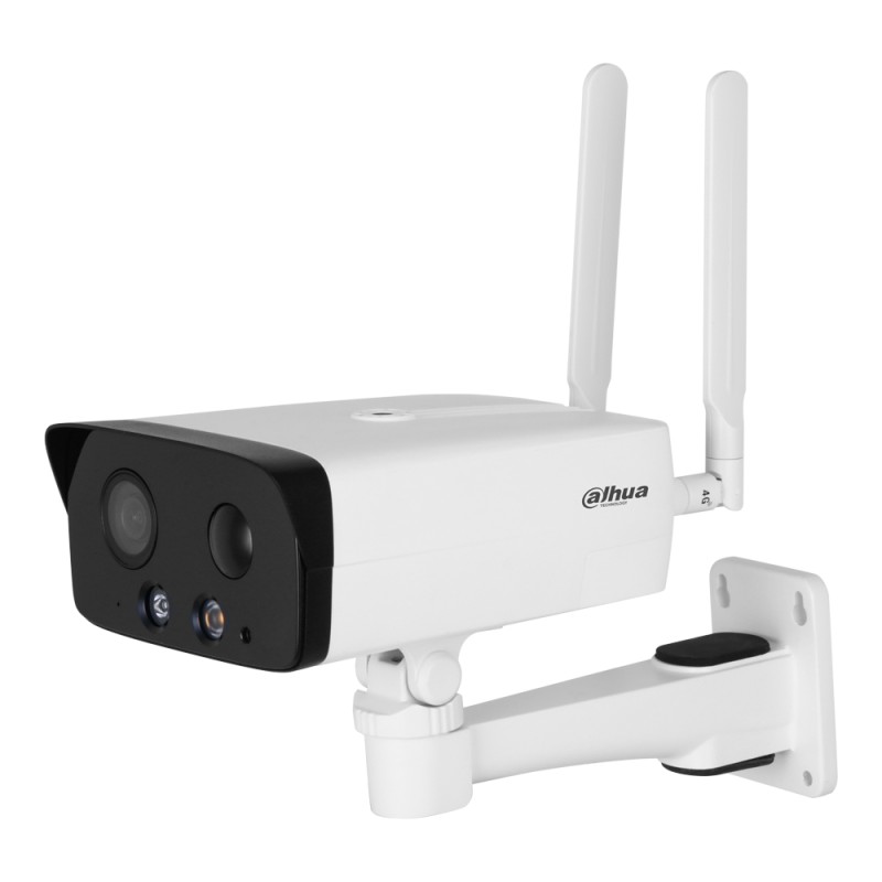 Dahua 4G IP-Bullet-Kamera, 4 MP, 2,8 mm, IR 50 m, IP67, weiss - DH-IPC-HFW3441DGP-AS-4G-NL668EAU-B-0280B - 1