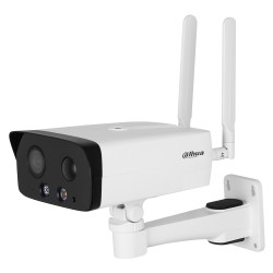 Dahua 4G IP-Bullet-Kamera, 4 MP, 6 mm, IR 50 m, IP67, weiss - DH-IPC-HFW3441DGP-AS-4G-NL668EAU-B-0600B - 1
